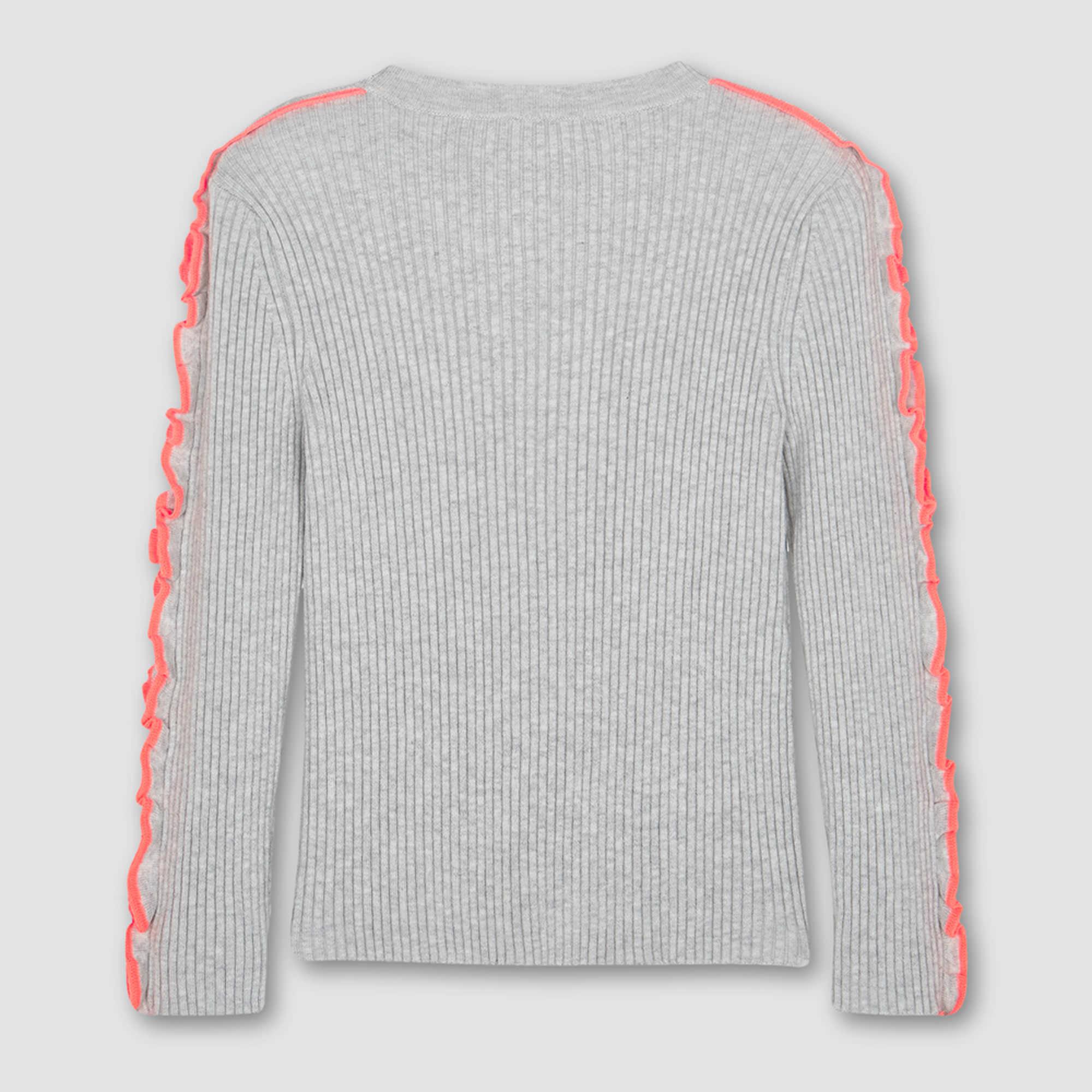 Frill Ribbed Sweater